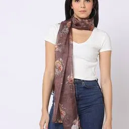 Women Floral Print Scarf-29
