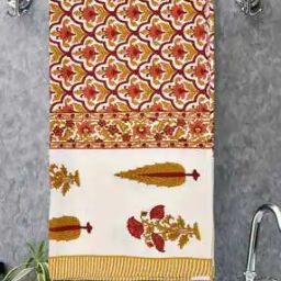 Floral Print Cotton Bath Towel-image-15