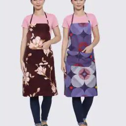 Floral Printed Full Length Apron-26