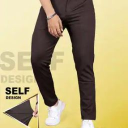Men Relaxed Fit Flat-Front Trousers-image-32