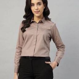 hancock Women Regular Fit Shirt with Spread Collar-picture-7