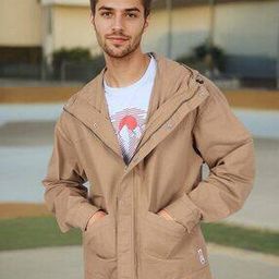 wrangler Men Relaxed Fit Hooded Jacket-picture-4