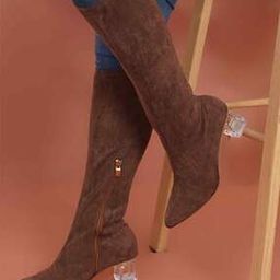 Mid-Calf Boots with Zip Closure-image-48