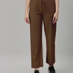 Flare Track Pants with Drawstring Waist-image-51