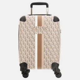 Geometric Print Trolley Bag with TSA Lock-image-4