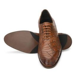 Self-Design Lace-up Formal Shoes-30
