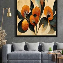 Leaf Print Wall Art Painting-image-59