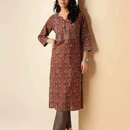 vbuyz Women Floral Print Straight Kurti-picture-12