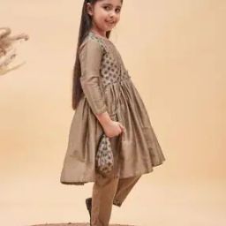 Printed Flared Kurta Set-image-93