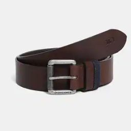 Men Typographic Print Belt with Tang Buckle Closure-image-6