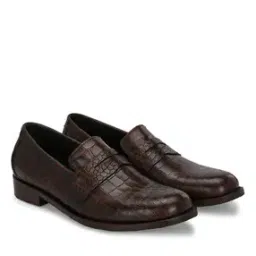 Men Croc-Embossed Genuine Leather Penny Loafers-image-65