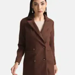 Button-Closure Trench Coat-39