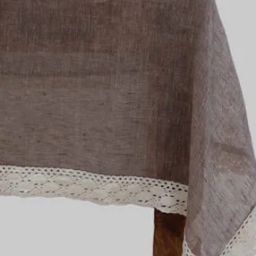 6-Seater Table Cloth with Lace Border 90" x 60"-25