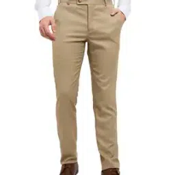 Men Self-design Slim Fit Trousers-18