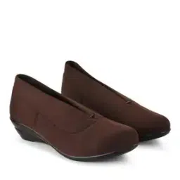 Round-Toe Slip-On Heeled Wedges-48