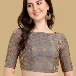 Women Printed Back-Open Blouse-picture-14