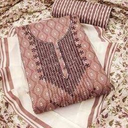 Women Embroidered 3-Piece Unstitch Dress Material-image-46