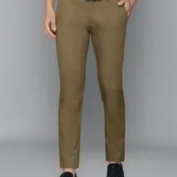 Slim Fit Flat-Front Trousers-image-43