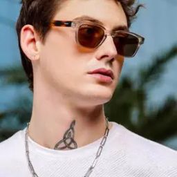 UV-Protected Rectangular Sunglasses-12