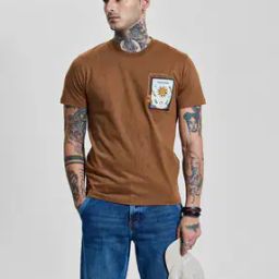 Men Graphic Print Crew-Neck T-Shirt-image-46