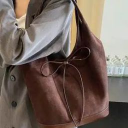 Women Handbag with Bow Accent-41