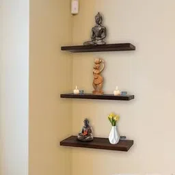 Sheesham Wood Wall Shelves-46