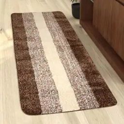 Striped Microfiber Multipurpose Floor  Runner 1.6'X5.9'-40