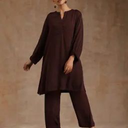V-Neck Top & Pant-Suit Set-image-52