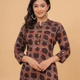 Women Block Print Relaxed Fit Tunics-image-52