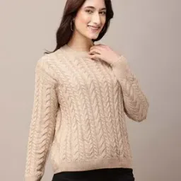 Women Round-Neck Ribbed Pullover-image-56