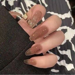 pink truck Set of 24 Artificial Reusable Nails  image 1