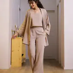 say Women Camisole with Shrug & Pyjamas Set-picture-27