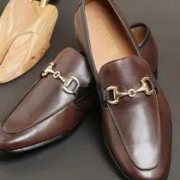 Men Round-Toe Slip-On Shoes with Buckle Accent-picture-49