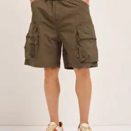 Men Regular Fit Cargo Shorts-image-101