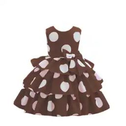 Girls Polka-dot Fit and Flare Dress-19