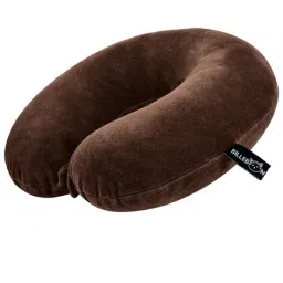 billebon Memory Foam Travel Neck Pillow with Button Closure image 1