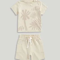 Boys Junglemania Palm Tree Print T-Shirt & Shorts Set-image-37