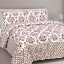 241 TC Abstract Print Bedsheet with 2 Pillow Covers-21