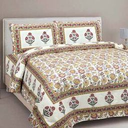 247 TC Double Bedsheet with 2 Pillow Covers-picture-32