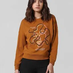 only Women Graphic Print Round-Neck Sweatshirt-picture-8