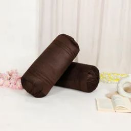 Set of 2 Velvet Foil Work Decorative Bolster Cover -image-18