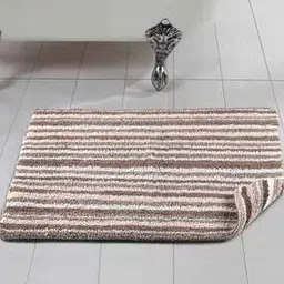 saral home Striped Reversible Antiskid Bath Mat 27" x 19"-picture-25