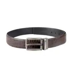 Croc-Embossed Belt with Tang Buckle Closure-image-85