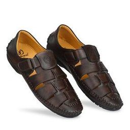 Sandals with Velcro Fastening-image-57