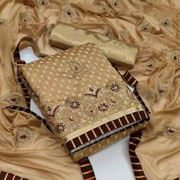 Paisley Print Unstitched Dress Material-image-36