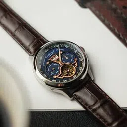 Chronograph Watch with Leather Strap-ES-8187-02-46