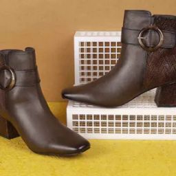 Ankle-length boots with synthetic upper-picture-2