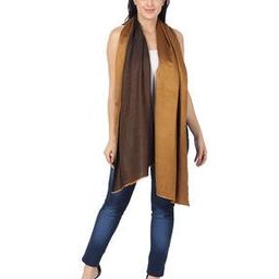 Colourblock Stole with Frayed Hem-image-70