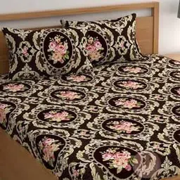 210 TC Printed King Bedsheet with Pillow Covers-image-83