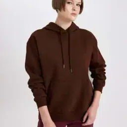 Women Oversized Fit Hoodie with Kangaroo Pocket-picture-35